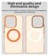 Honor 400 Lite Hoesje MagSafe Backcover Semi-Transparant & Oranje afbeelding 9