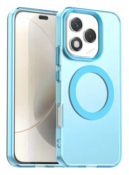 Honor 400 Lite Hoesje MagSafe Backcover Semi-Transparant & Blauw