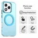 Honor 400 Lite Hoesje MagSafe Backcover Semi-Transparant & Blauw afbeelding 2