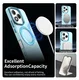 Honor 400 Lite Hoesje MagSafe Backcover Semi-Transparant & Blauw afbeelding 4