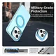 Honor 400 Lite Hoesje MagSafe Backcover Semi-Transparant & Blauw afbeelding 6