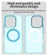 Honor 400 Lite Hoesje MagSafe Backcover Semi-Transparant & Blauw afbeelding 9