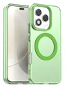 Honor 400 Lite Hoesje MagSafe Backcover Semi-Transparant & Groen