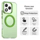 Honor 400 Lite Hoesje MagSafe Backcover Semi-Transparant & Groen afbeelding 2