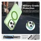 Honor 400 Lite Hoesje MagSafe Backcover Semi-Transparant & Groen afbeelding 4