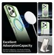Honor 400 Lite Hoesje MagSafe Backcover Semi-Transparant & Groen afbeelding 6
