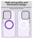 Honor 400 Lite Hoesje MagSafe Backcover Semi-Transparant & Paars afbeelding 9