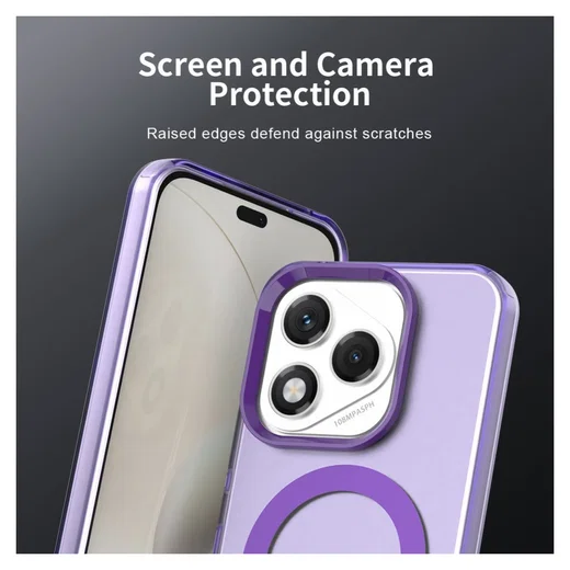 Honor 400 Lite Hoesje MagSafe Backcover Semi-Transparant & Paars afbeelding 8