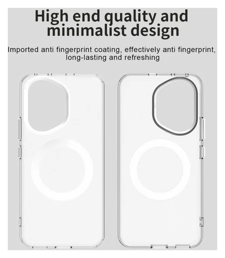 Honor 400 Hoesje MagSafe Backcover Semi-Transparant & Wit afbeelding 9