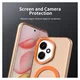 Honor 400 Hoesje MagSafe Backcover Semi-Transparant & Oranje afbeelding 6