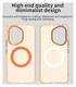 Honor 400 Hoesje MagSafe Backcover Semi-Transparant & Oranje afbeelding 9