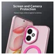 Honor 400 Hoesje MagSafe Backcover Semi-Transparant & Roze afbeelding 6