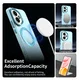 Honor 400 Hoesje MagSafe Backcover Semi-Transparant & Blauw afbeelding 4
