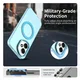 Honor 400 Hoesje MagSafe Backcover Semi-Transparant & Blauw afbeelding 6