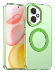 Honor 400 Hoesje MagSafe Backcover Semi-Transparant & Groen afbeelding