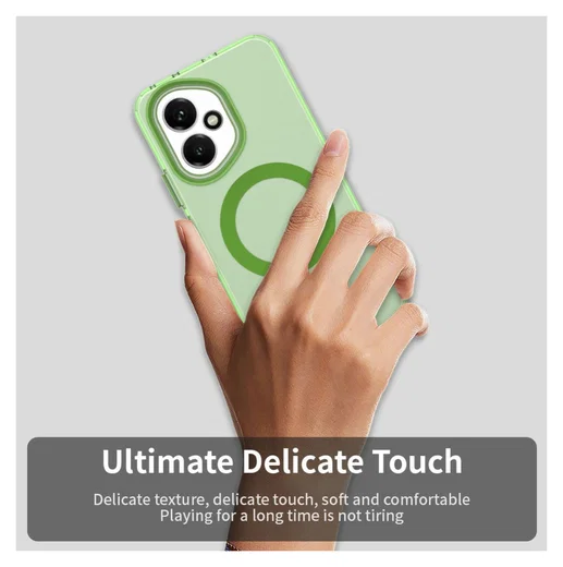 Honor 400 Hoesje MagSafe Backcover Semi-Transparant & Groen afbeelding 10