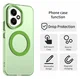 Honor 400 Hoesje MagSafe Backcover Semi-Transparant & Groen afbeelding 2