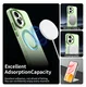 Honor 400 Hoesje MagSafe Backcover Semi-Transparant & Groen afbeelding 4