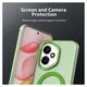Honor 400 Hoesje MagSafe Backcover Semi-Transparant & Groen afbeelding 8