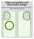 Honor 400 Hoesje MagSafe Backcover Semi-Transparant & Groen afbeelding 9