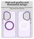 Honor 400 Hoesje MagSafe Backcover Semi-Transparant & Paars afbeelding 9