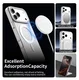 Apple iPhone 17 Pro Max Hoesje MagSafe Backcover Semi-Transparant & Wit afbeelding 5