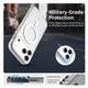 Apple iPhone 17 Pro Max Hoesje MagSafe Backcover Semi-Transparant & Wit afbeelding 7