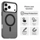 Apple iPhone 17 Pro Max Hoesje MagSafe Backcover Semi-Transparant & Zwart afbeelding 2