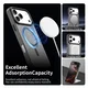 Apple iPhone 17 Pro Max Hoesje MagSafe Backcover Semi-Transparant & Zwart afbeelding 5