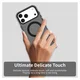 Apple iPhone 17 Pro Max Hoesje MagSafe Backcover Semi-Transparant & Zwart afbeelding 9