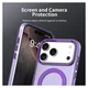 Apple iPhone 17 Pro Max Hoesje MagSafe Backcover Semi-Transparant & Paars afbeelding 8