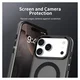 Apple iPhone 17 Pro Hoesje MagSafe Backcover Semi-Transparant & Zwart afbeelding 8