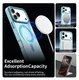 Apple iPhone 17 Pro Hoesje MagSafe Backcover Semi-Transparant & Blauw afbeelding 5