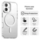 Apple iPhone 17 Hoesje MagSafe Backcover Semi-Transparant & Wit afbeelding 8