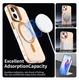 Apple iPhone 17 Hoesje MagSafe Backcover Semi-Transparant & Oranje afbeelding 2