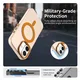Apple iPhone 17 Hoesje MagSafe Backcover Semi-Transparant & Oranje afbeelding 5