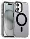 Apple iPhone 17 Hoesje MagSafe Backcover Semi-Transparant & Zwart