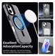 Apple iPhone 17 Hoesje MagSafe Backcover Semi-Transparant & Zwart afbeelding 2