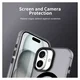 Apple iPhone 17 Hoesje MagSafe Backcover Semi-Transparant & Zwart afbeelding 6