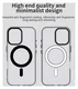Apple iPhone 17 Hoesje MagSafe Backcover Semi-Transparant & Zwart afbeelding 9
