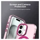 Apple iPhone 17 Hoesje MagSafe Backcover Semi-Transparant & Roze afbeelding 6