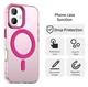 Apple iPhone 17 Hoesje MagSafe Backcover Semi-Transparant & Roze afbeelding 8
