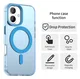 Apple iPhone 17 Hoesje MagSafe Backcover Semi-Transparant & Blauw afbeelding 2