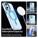 Apple iPhone 17 Hoesje MagSafe Backcover Semi-Transparant & Blauw afbeelding 5