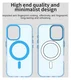 Apple iPhone 17 Hoesje MagSafe Backcover Semi-Transparant & Blauw afbeelding 9