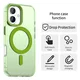 Apple iPhone 17 Hoesje MagSafe Backcover Semi-Transparant & Groen afbeelding 2