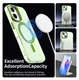 Apple iPhone 17 Hoesje MagSafe Backcover Semi-Transparant & Groen afbeelding 8