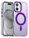 Apple iPhone 17 Hoesje MagSafe Backcover Semi-Transparant & Paars