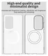 Samsung Galaxy S25 Ultra Hoesje MagSafe Backcover Semi-Transparant & Wit afbeelding 10