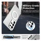 Samsung Galaxy S25 Ultra Hoesje MagSafe Backcover Semi-Transparant & Wit afbeelding 4